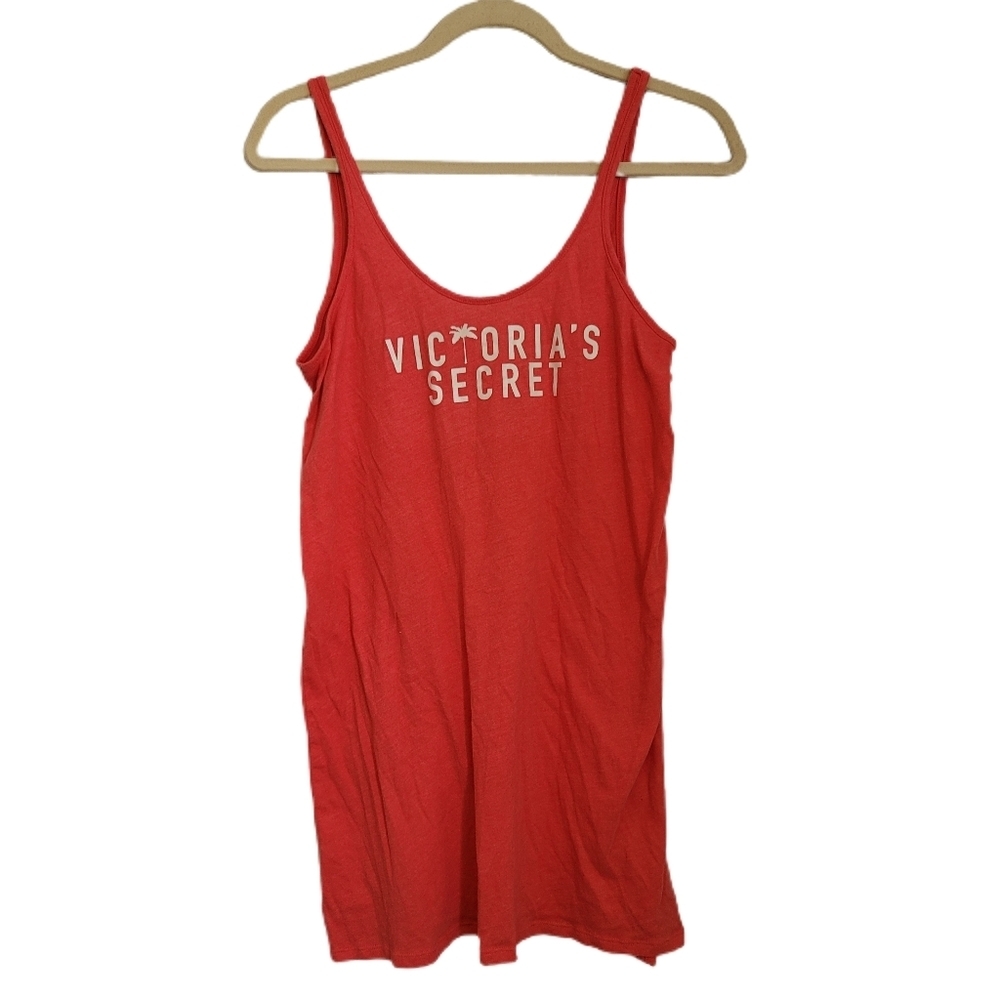 Victoria's Secret Tank Nightshirt XS Pink Palm